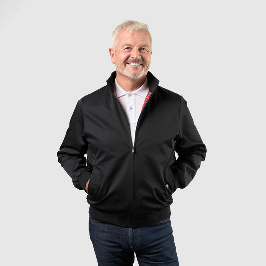 Mens Signature Harrington Jacket - Black