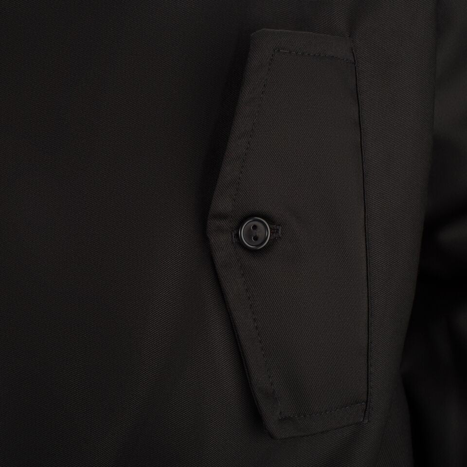 Mens Harrington Jacket with Black Lining - Black