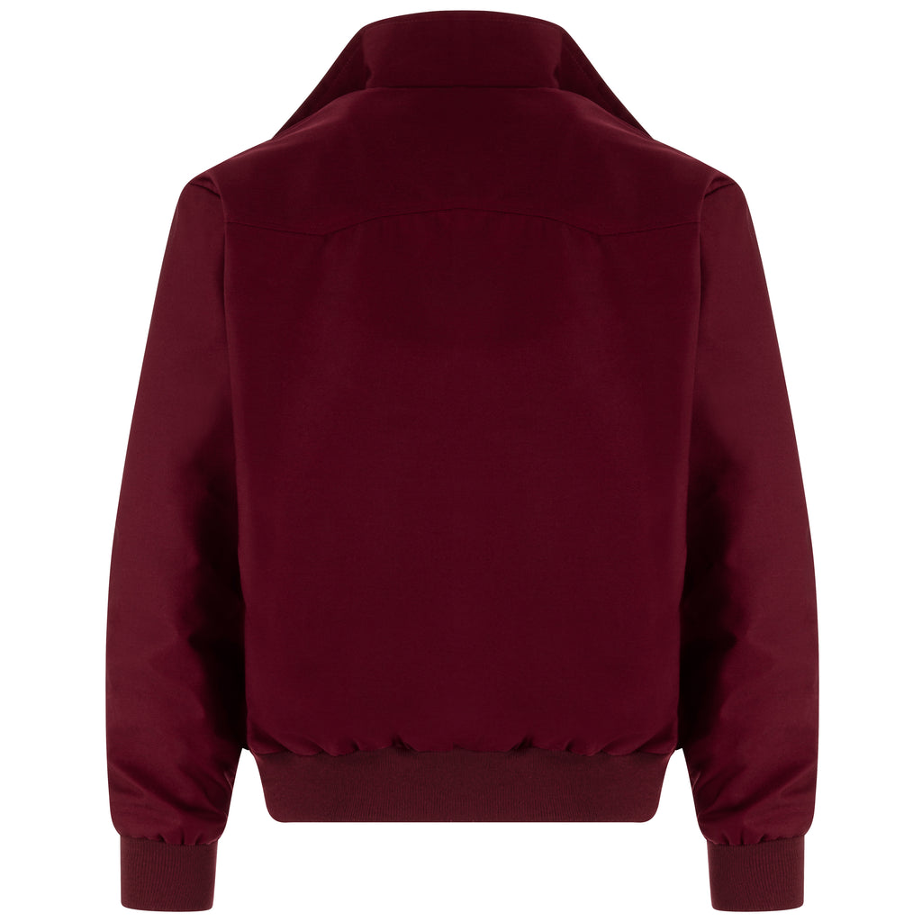 Mens Classic Harrington Jacket - Burgundy