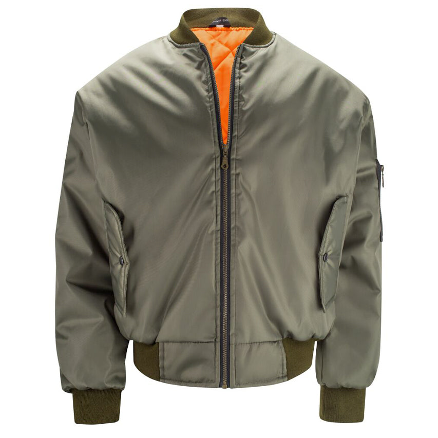 Mens MA1 Flight Bomber Jacket - Olive