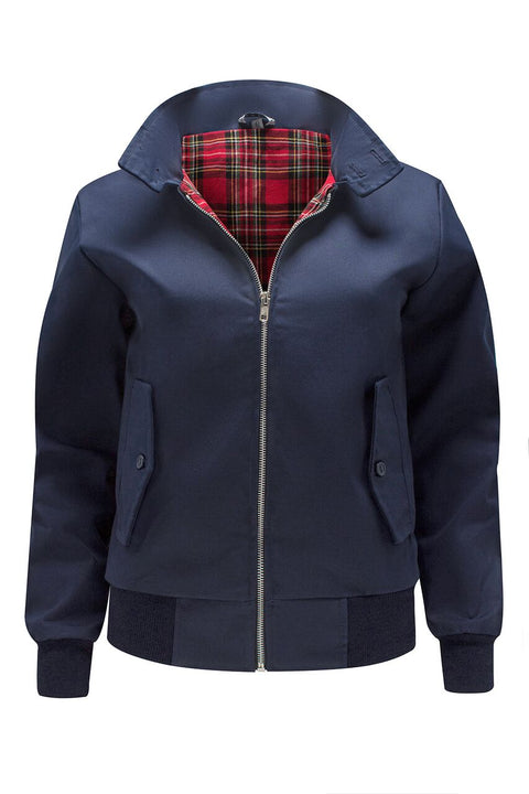 Womens Classic Harrington Jacket - Navy