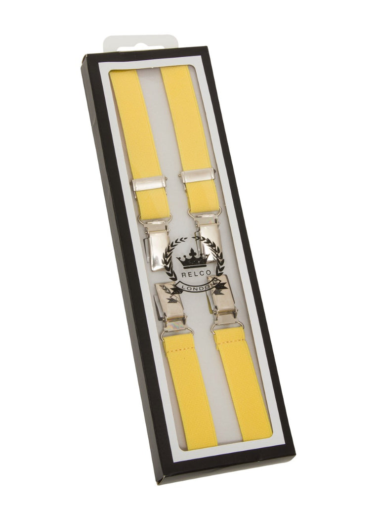 Mens 1/2 Inch Braces - Yellow