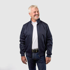 Mens Signature Harrington Jacket - Navy