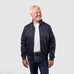 Mens Signature Harrington Jacket - Navy