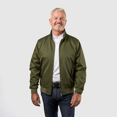 Mens Signature Harrington Jacket - Olive