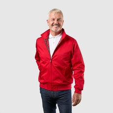 Mens Signature Harrington Jacket - Red