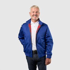 Mens Signature Harrington Jacket - Royal Blue