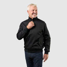 Mens Signature Harrington Jacket - Black