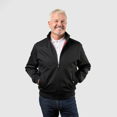 Mens Signature Harrington Jacket - Black