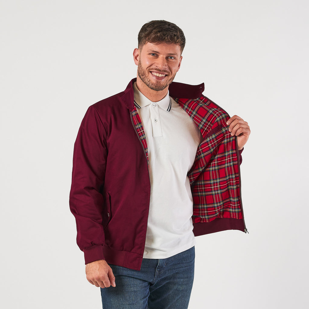 Mens Signature Harrington Jacket - Wine – Harrington Jacket Store
