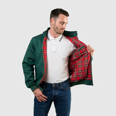 Mens Signature Harrington Jacket - Green