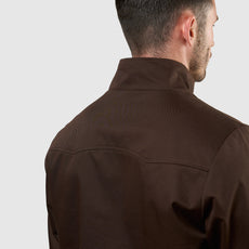 Mens Signature Harrington Jacket - Brown