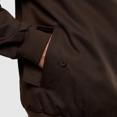Mens Signature Harrington Jacket - Brown