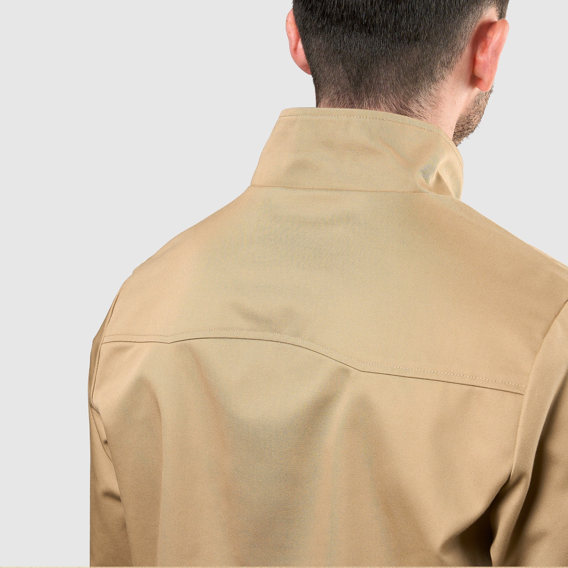 Mens Signature Harrington Jacket - Camel