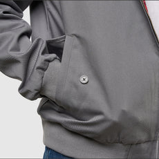 Mens Signature Harrington Jacket - Grey