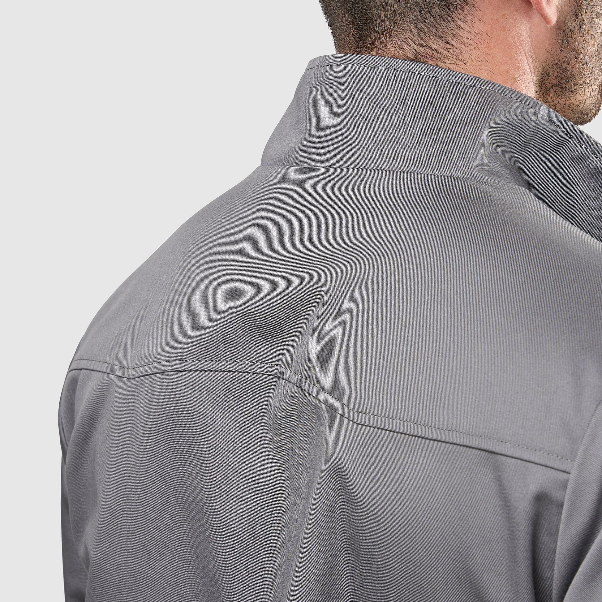 Mens Signature Harrington Jacket - Grey