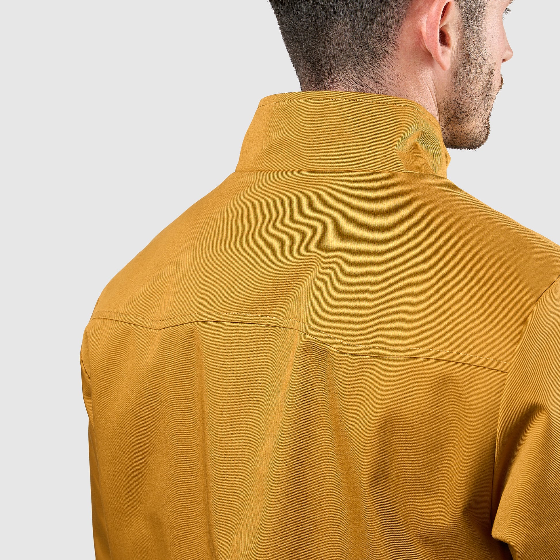 Mens Signature Harrington Jacket - Mustard