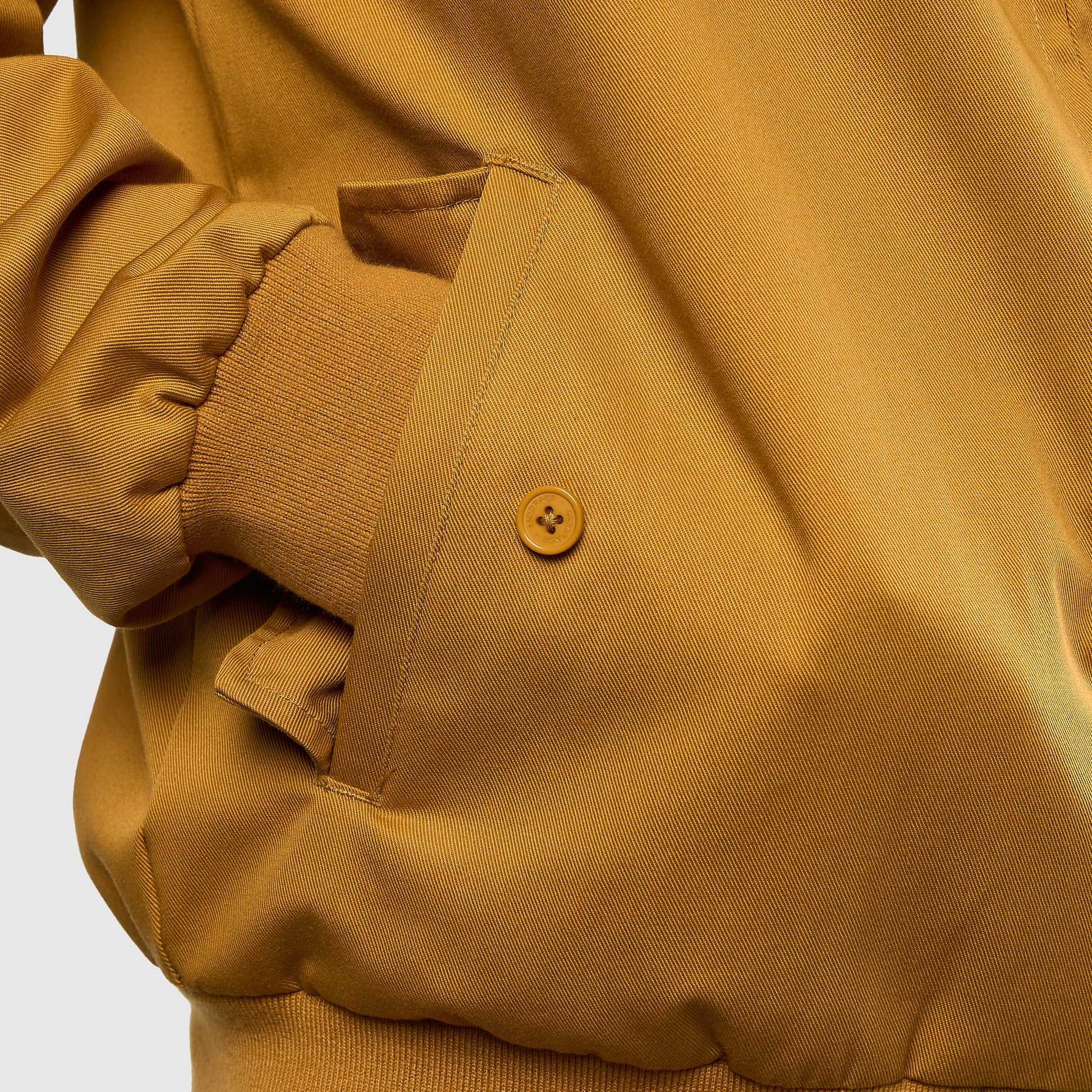 Mens Signature Harrington Jacket - Mustard