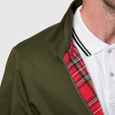 Mens Signature Harrington Jacket - Olive