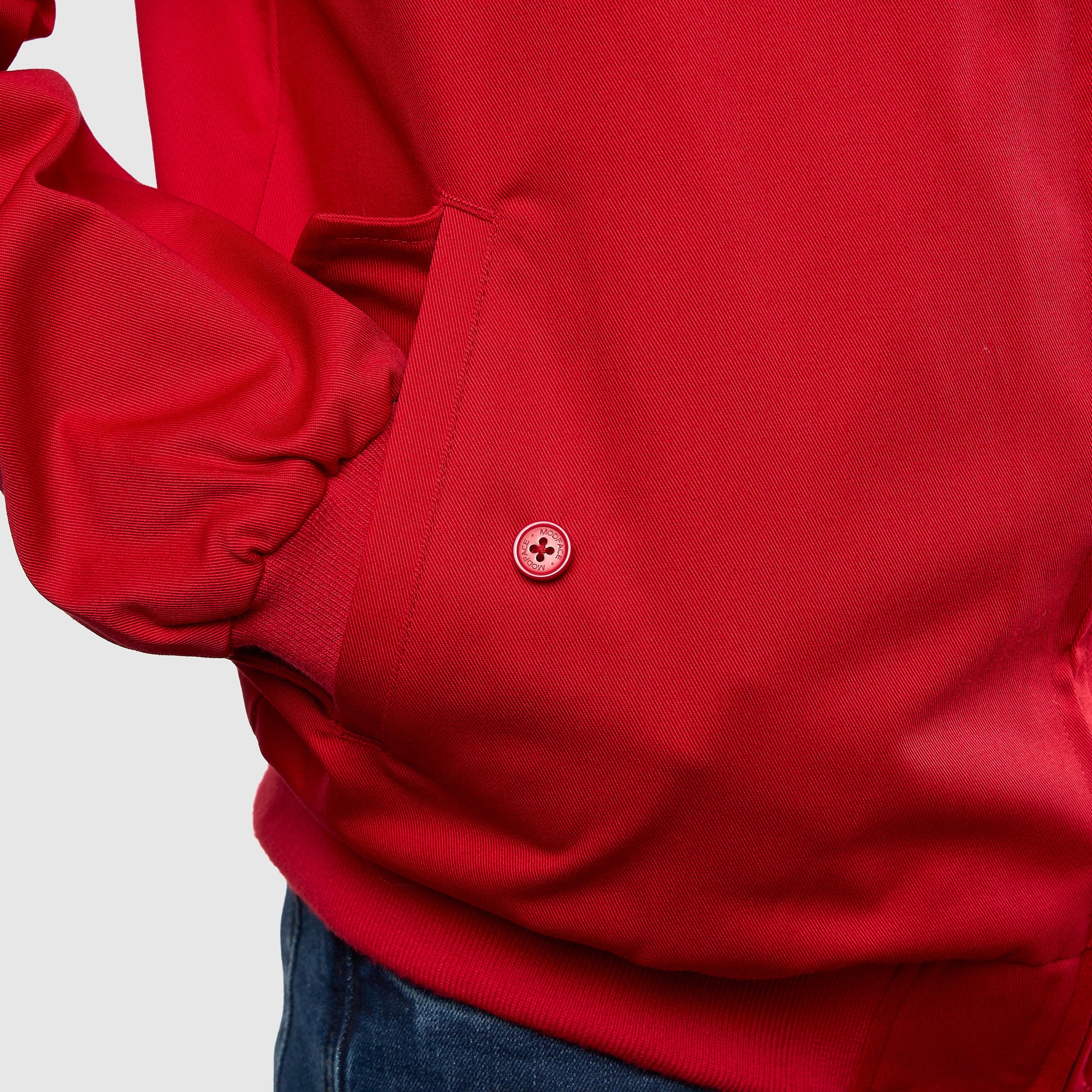 Mens Signature Harrington Jacket - Red