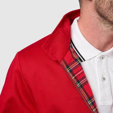 Mens Signature Harrington Jacket - Red