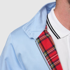 Mens Signature Harrington Jacket - Sky Blue