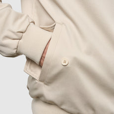 Mens Signature Harrington Jacket - Stone