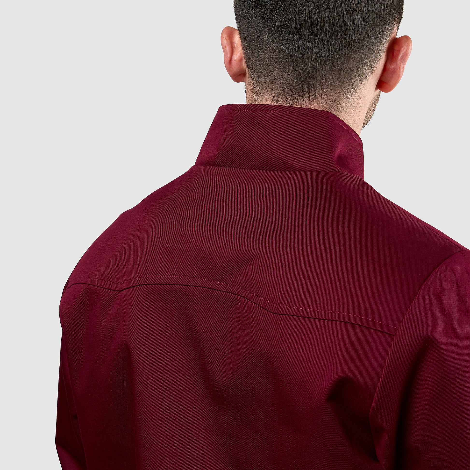 Mens Signature Harrington Jacket - Wine