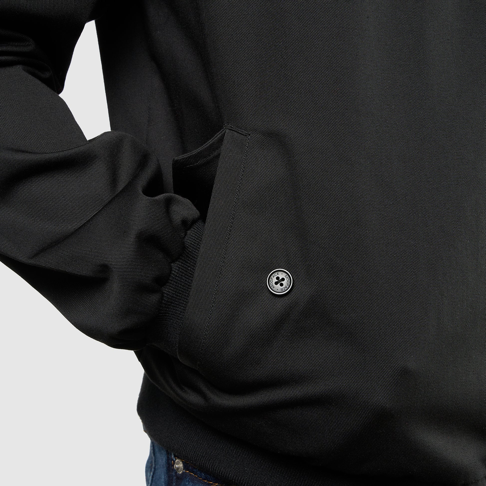 Mens Signature Harrington Jacket - Black