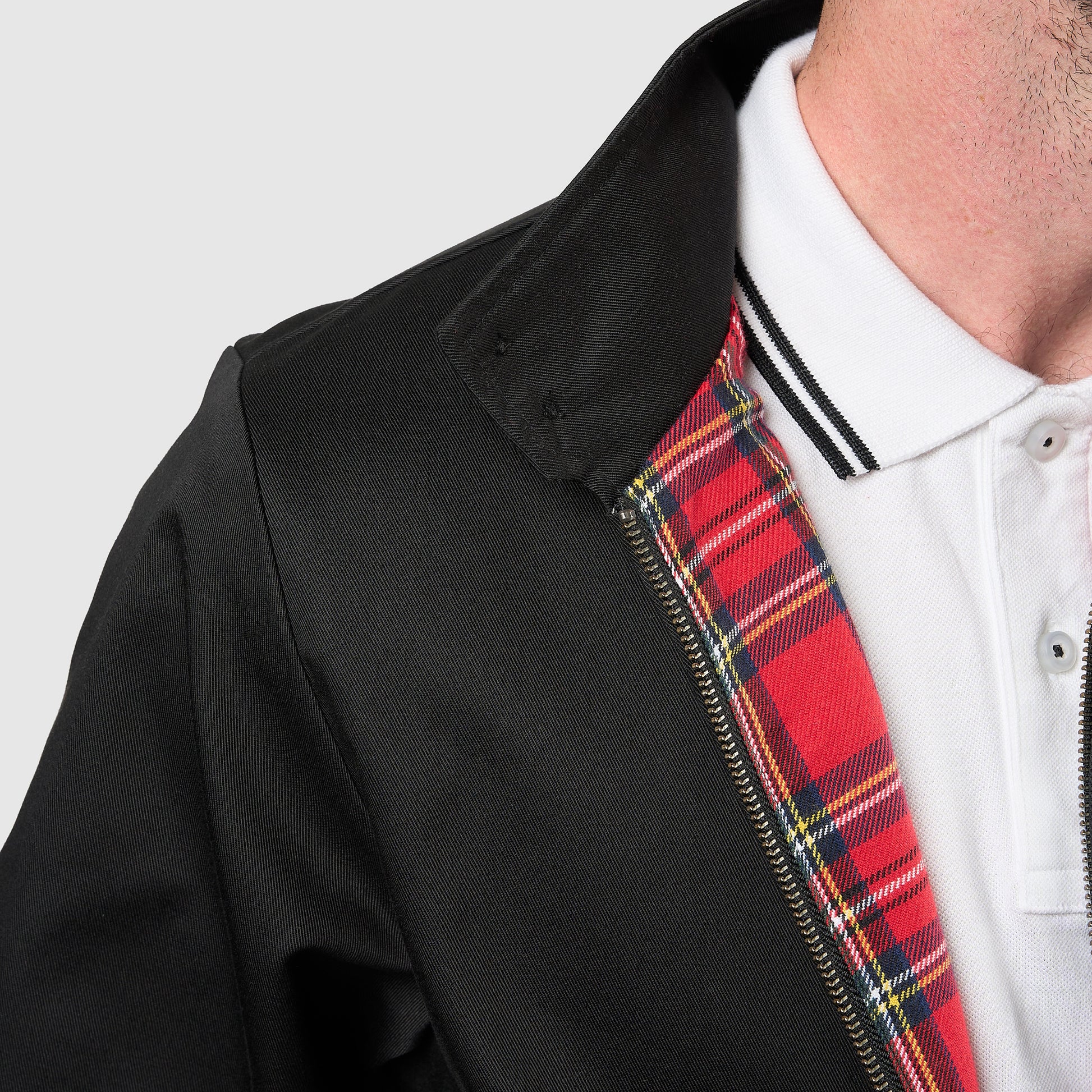Mens Signature Harrington Jacket - Black