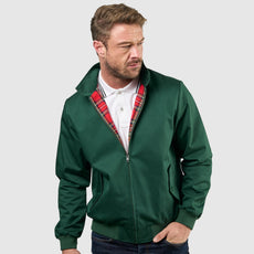 Mens Signature Harrington Jacket - Green