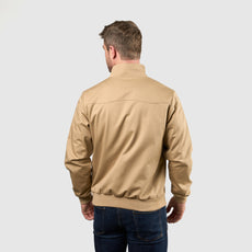 Mens Signature Harrington Jacket - Camel