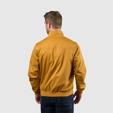 Mens Signature Harrington Jacket - Mustard