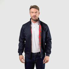 Mens Signature Harrington Jacket - Navy