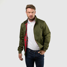 Mens Signature Harrington Jacket - Olive