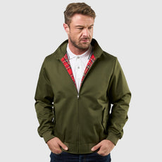 Mens Signature Harrington Jacket - Olive