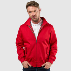 Mens Signature Harrington Jacket - Red