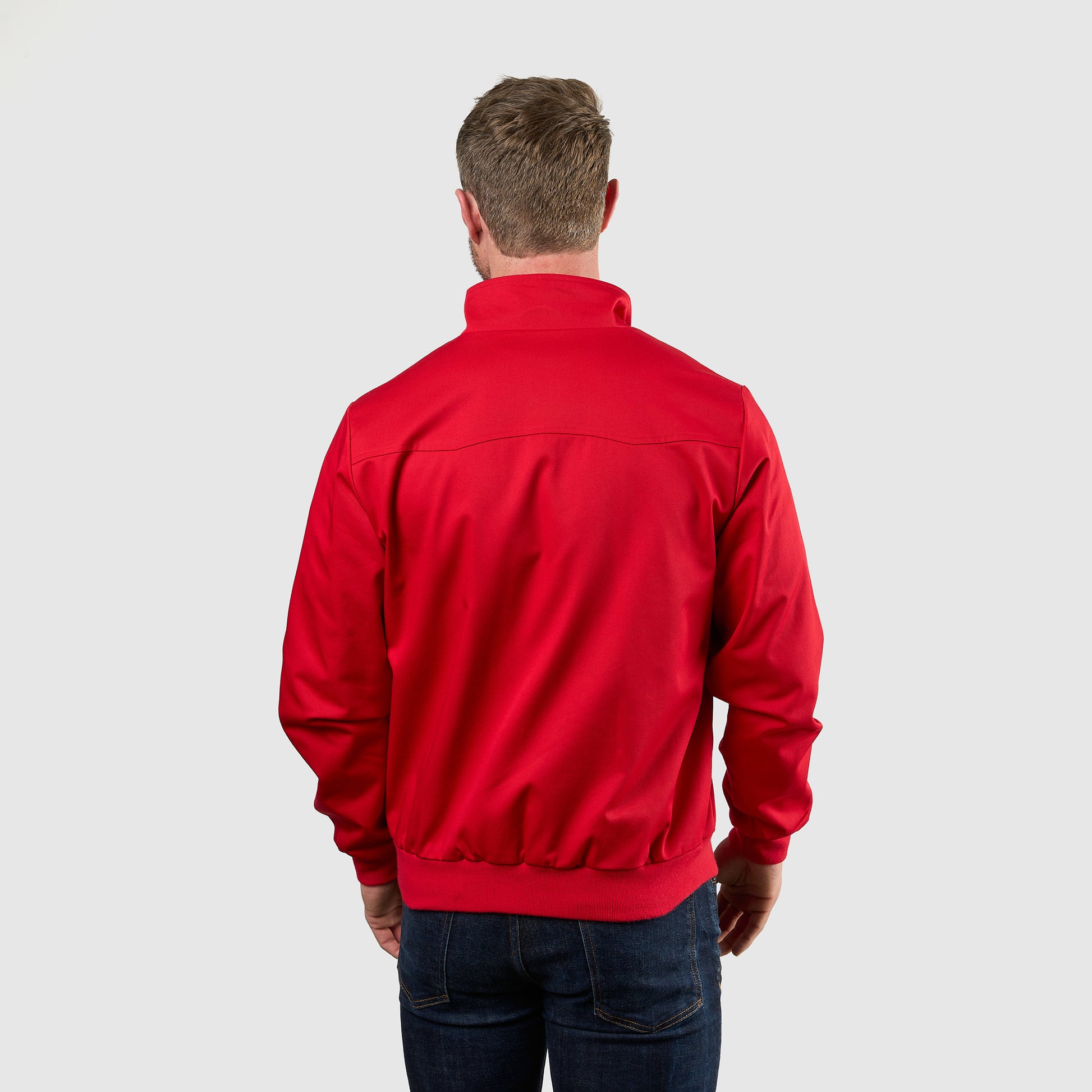 Mens Signature Harrington Jacket - Red