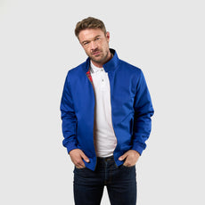 Mens Signature Harrington Jacket - Royal Blue