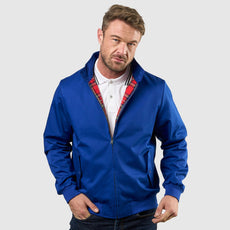 Mens Signature Harrington Jacket - Royal Blue