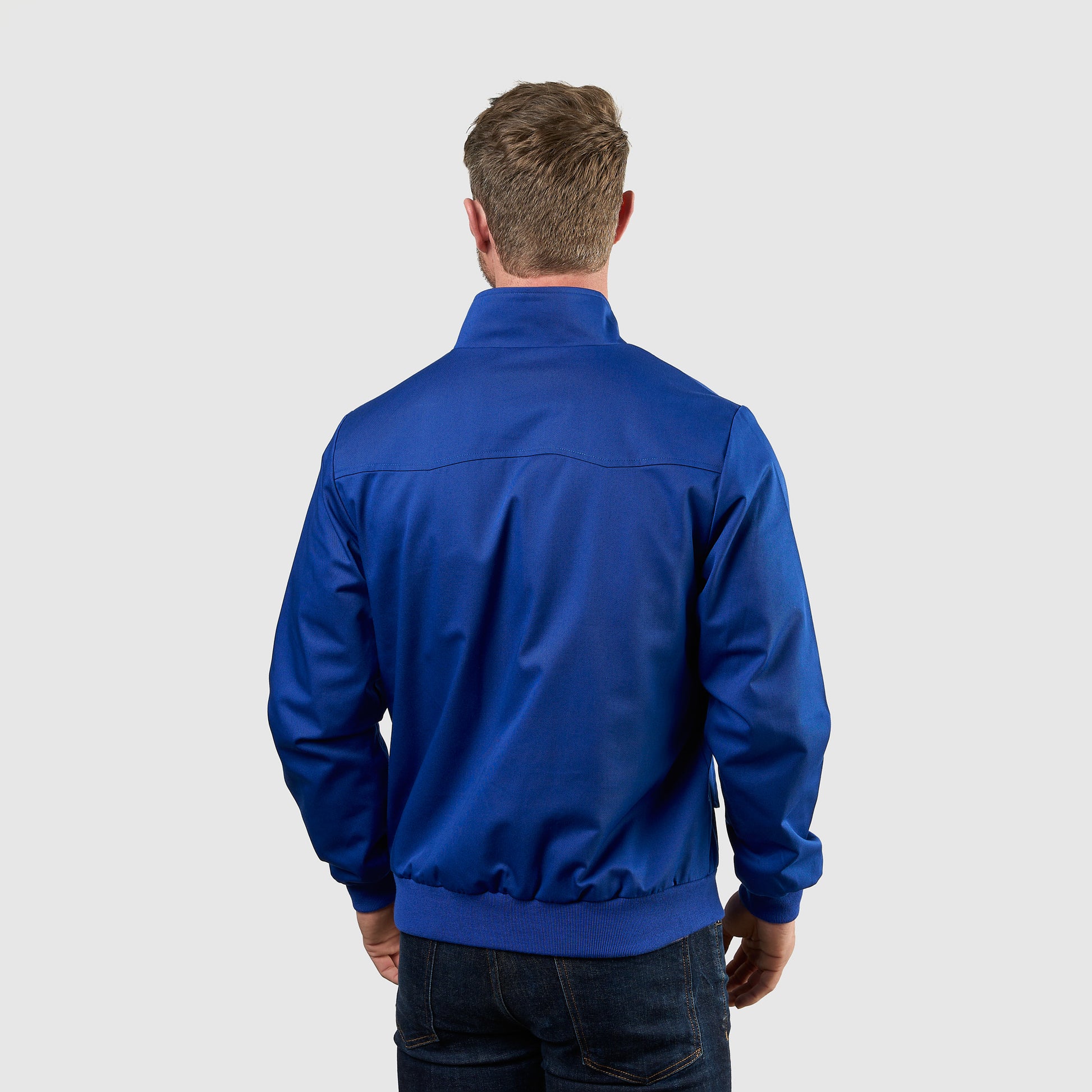 Mens Signature Harrington Jacket - Royal Blue