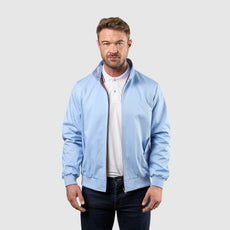 Mens Signature Harrington Jacket - Sky Blue