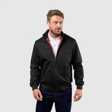 Mens Signature Harrington Jacket - Black