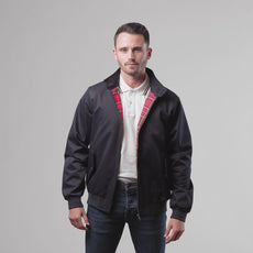 Mens Signature Harrington Jacket - Navy