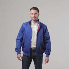 Mens Signature Harrington Jacket - Royal Blue