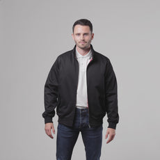 Mens Signature Harrington Jacket - Black