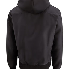 Mens Hooded Harrington Jacket - Black