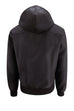 Mens Hooded Harrington Jacket - Black