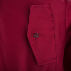 Mens Hooded Harrington Jacket - Burgundy