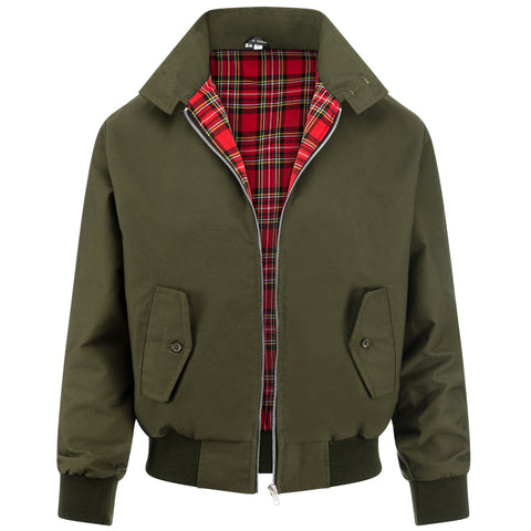 Mens Classic Harrington Jacket - Olive